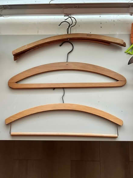 Photo of free Wooden Clothes Hangers (Warminster BA12) #2