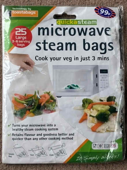 Photo of free 20 Microwave steam bags (Great Boughton CH3) #1