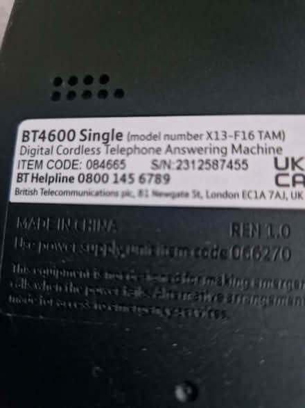 Photo of free Landline phones (Topsham EX3) #3