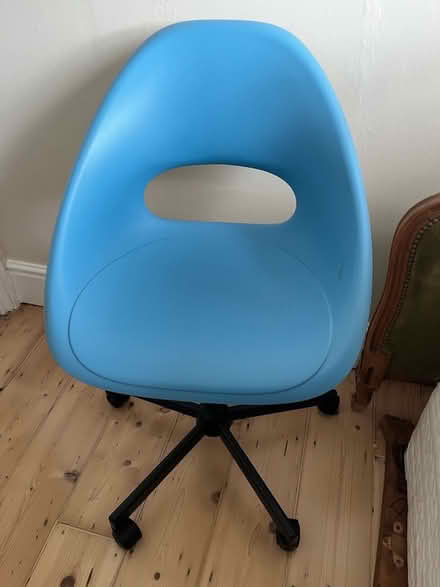 Photo of free Blue Ikea swivel chair (St Mark's GL51) #1