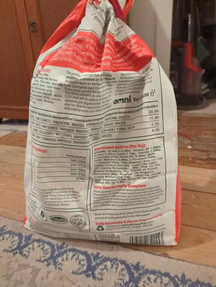 Photo of free 1/2 big bag dog food (Shirley, Southampton.) #2