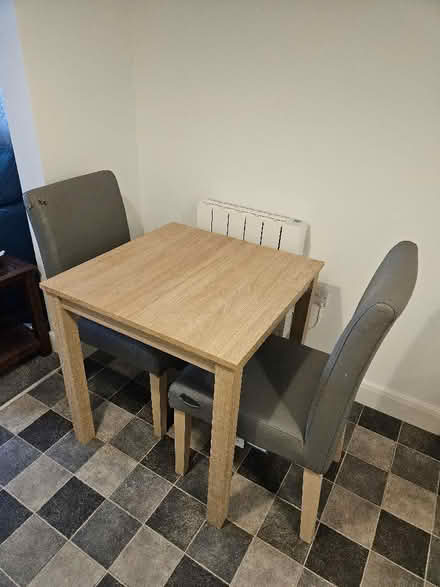Photo of free NEXT small dining table and two chairs (Skipton BD23) #1