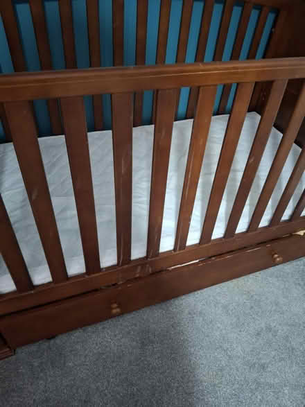 Photo of free Wooden cot bed (St athan CF62) #4