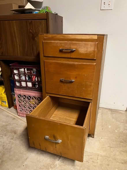 Photo of free 3-Drawer Solid Wood Cabinet (Ferry St, Ann Arbor) #4