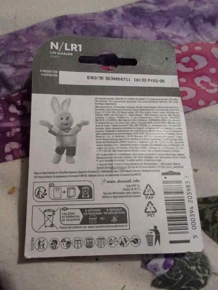 Photo of free 2 x N/LR1 batteries (Alperton HA0) #2