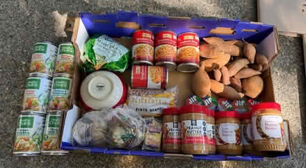 Photo of free Groceries & ceramic bowl (1075 Valencia Avenue) #2