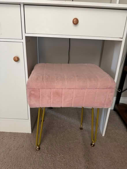 Photo of free Vanity with light up mirror & stool (Havertown, PA) #2