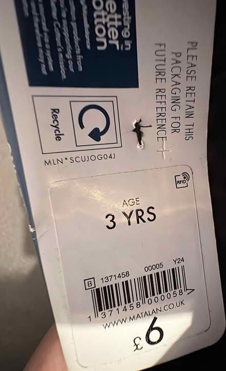 Photo of free New navy blue joggers (Lewisham SE4) #3