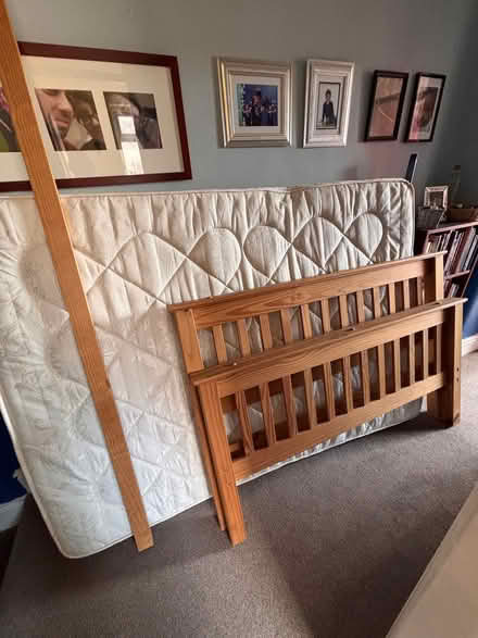 Photo of free Wood frame double bed (Wallasey CH45) #1