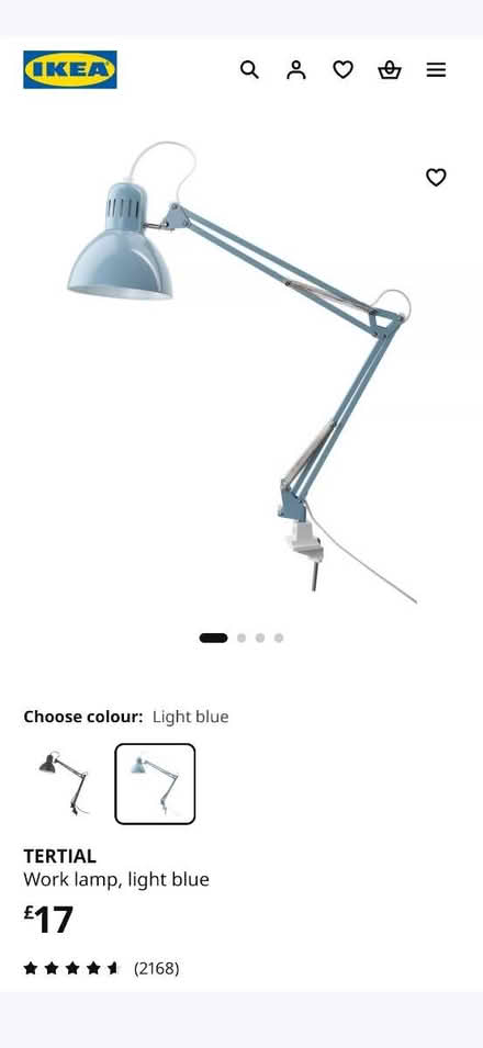 Photo of free Blue IKEA Tertial adjustable light (Hereford HR1) #3