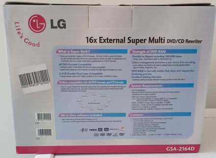 Photo of free LG 16x External USB 2 DVD Writer/player (Barbourne WR3) #2