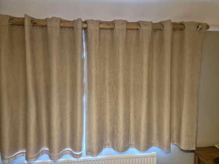 Photo of free Beige / Gold Dunelm Curtains 137cm drop x 168cm width (Heswall CH60) #4
