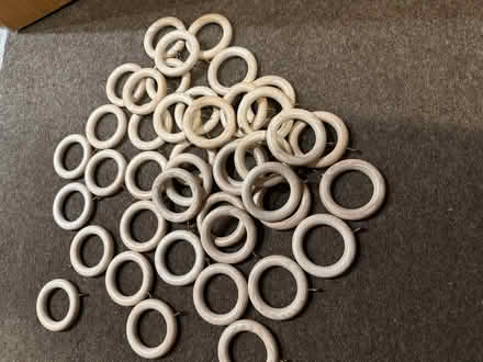 Photo of free Wooden curtain rings (west hitchin SG5) #3