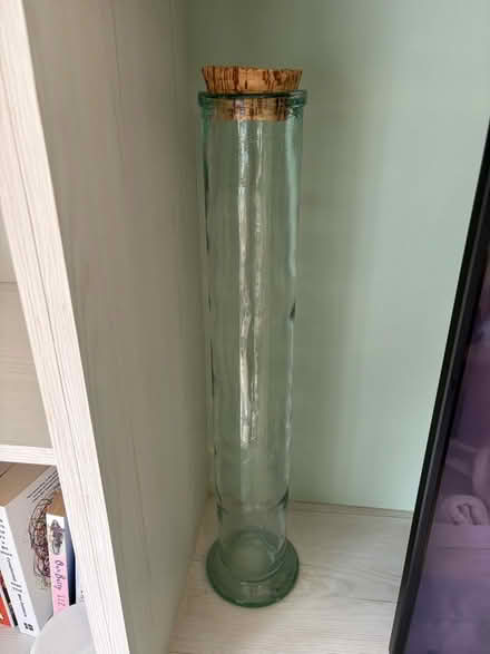 Photo of free Tall glass jar approx 56cm high (Walkley S6) #1