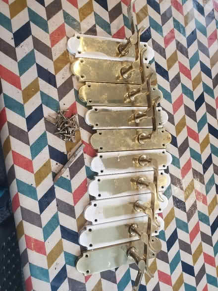 Photo of free Five pairs of brass door handles (Llandudno LL30) #1