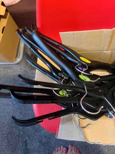 Photo of free Black plastic hangers (Plumstead SE18) #1