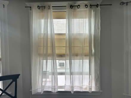 Photo of free Curtains - white & sheer (West Somerville) #1