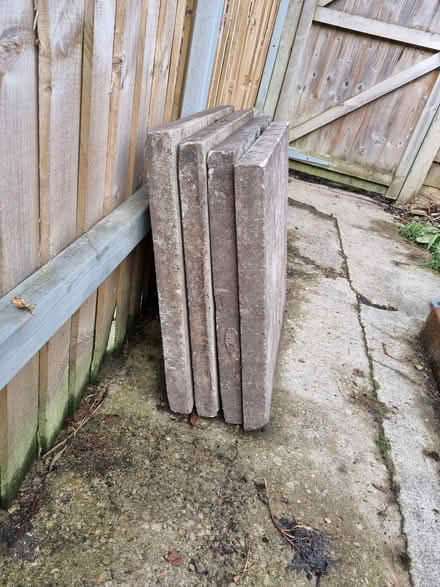 Photo of free Cement paving slabs x 4 (Newtown, Sharpness GL13) #2