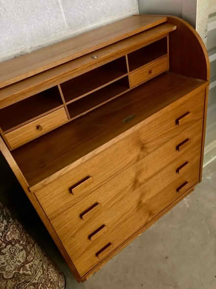 Photo of free Teak desk (Near downtown Cary) #2