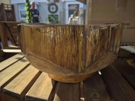 Photo of free Large wooden bowl (Welling DA16) #1