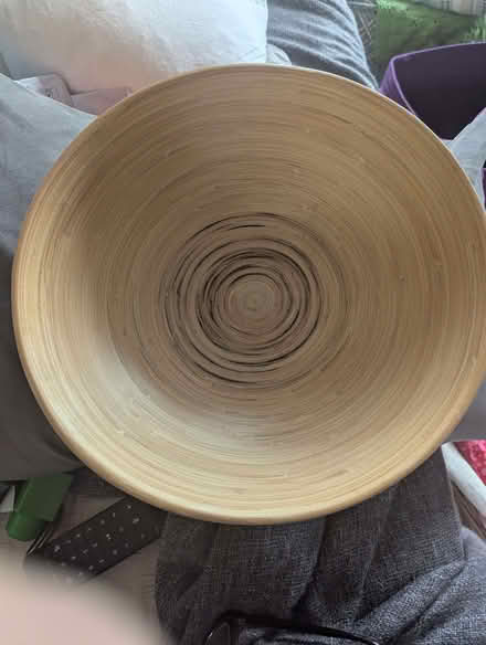 Photo of free Large bamboo bowl (Portchester PO16) #1