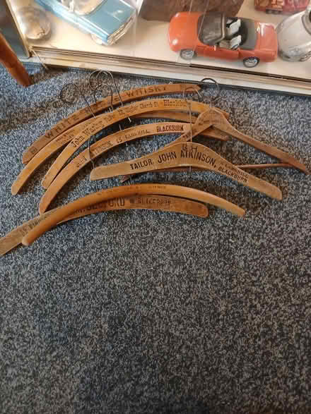 Photo of free Old wooden clothes hanger blackburn related (FairOak Close PR2) #3
