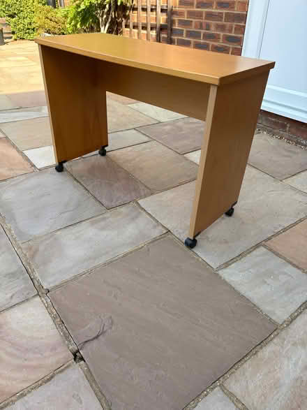 Photo of free Desk Table with Castors (Meppershall SG17) #2