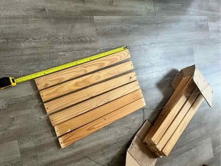 Photo of free Wooden shelving slats (Barnard's Green WR14) #2