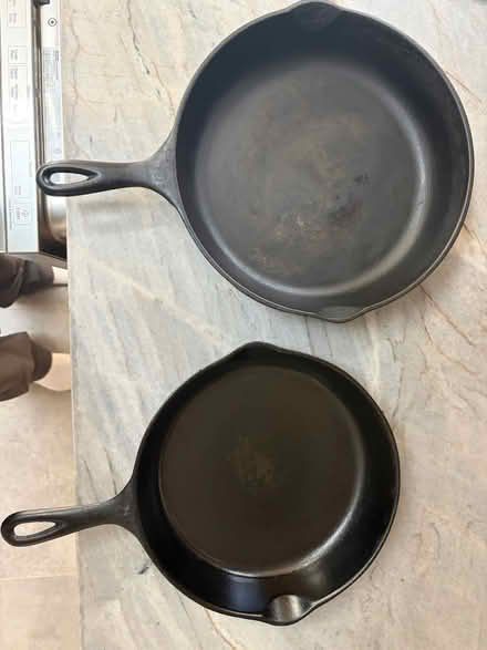Photo of free Cast Iron Pans (Bret Heart) #1