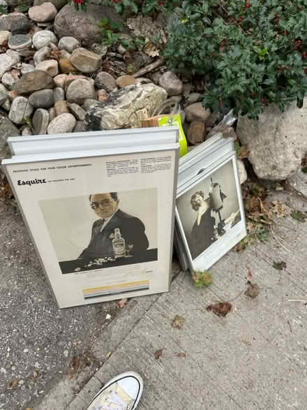 Photo of free Spotted - Framed vintage ads (Midtown) #4