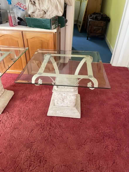Photo of free Glass topped side tables x 2 (Towercroft DA4) #1