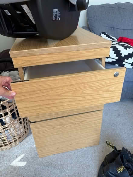 Photo of free Wooden filing cabinet (Berkhamsted HP4) #2