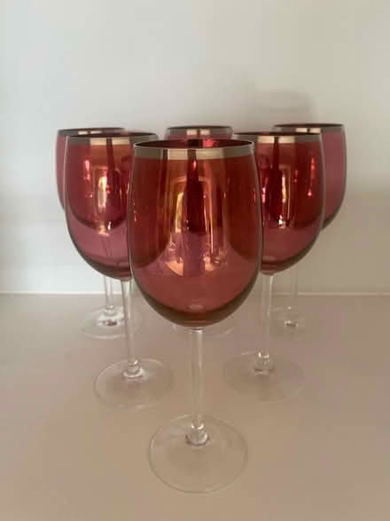 Photo of free Set of 6 large wine glasses (Thurnby Leicester LE7) #1