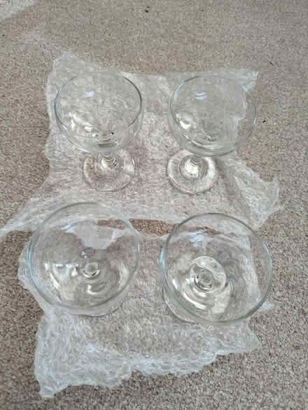 Photo of free 4 x glass champagne saucers (Brixton Hill SW2) #2