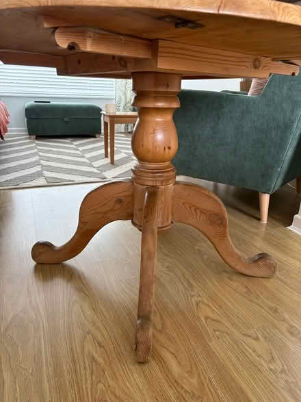 Photo of free Solid wood foldable table 6pp (Poynton Sk12 1qb) #2