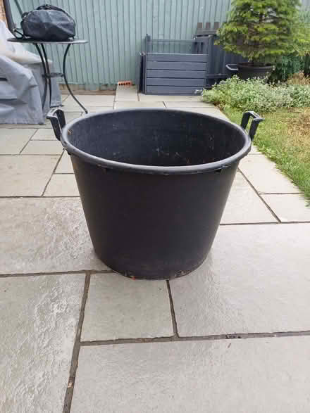 Photo of free 100-Litre Heavy-Duty Black Plastic Tree / Patio Pots (Clanfield PO8) #1