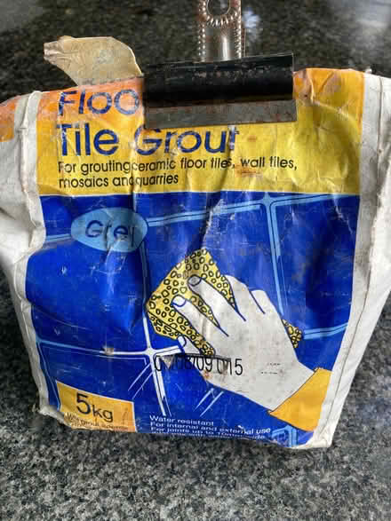Photo of free Various tiling grouts etc (Norbiton KT1) #1
