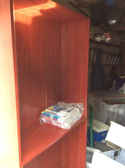 Photo of free Dark wood tall bookcase (Frimley GU16) #2