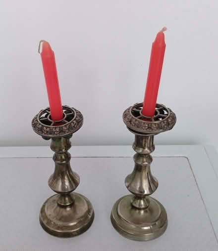 Photo of free Two small metal candle holders (Barbourne WR3) #1