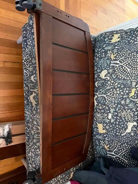 Photo of free Twin bed, wood (Brookline Village) #3