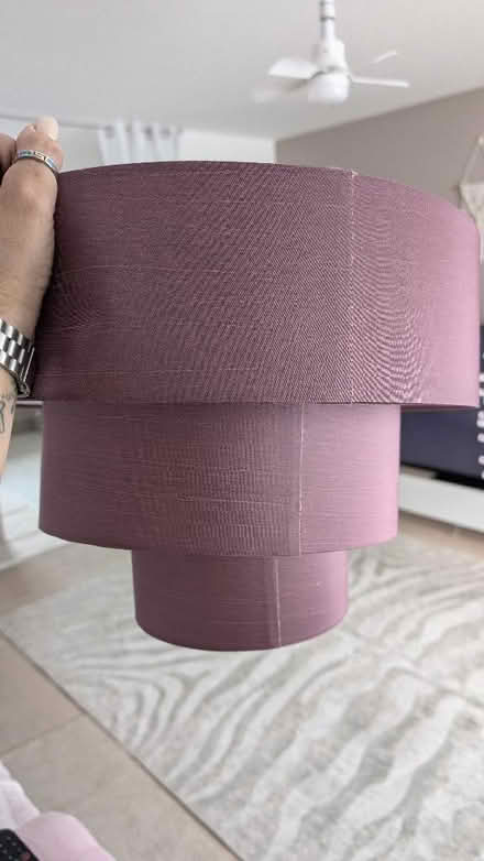 Photo of free Purple light shade and teal picture (Montgomery Lines GU11) #1