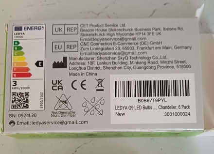 Photo of free G9 LED Light Bulbs (Bradbourne Lakes TN13) #2