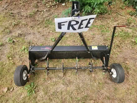 Photo of free Brinly tow behind lawn aerator (West Groton) #1