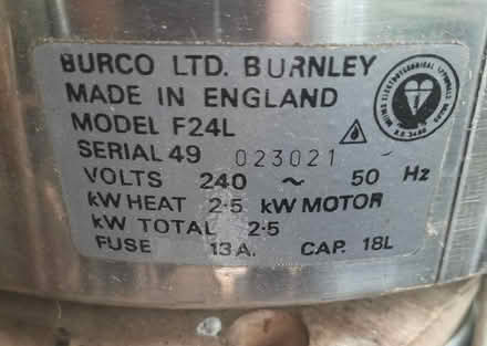 Photo of free Burco Stainless Water Boiler (Stone Cross BN24) #2