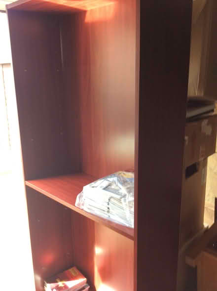 Photo of free Dark wood tall bookcase (Frimley GU16) #1