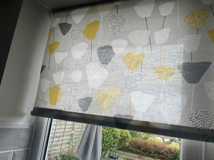 Photo of free Grey, mustard and white roller blind (Bowerham LA1) #1