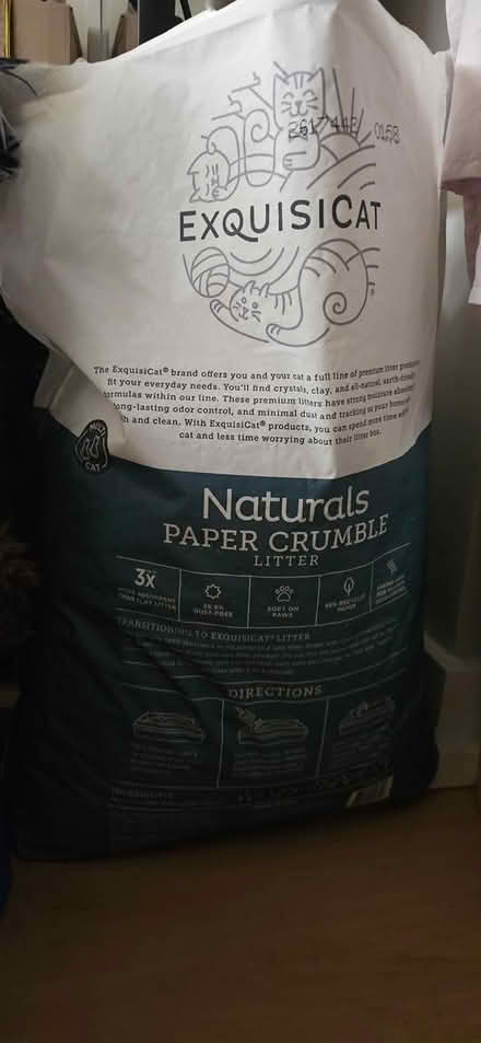Photo of free Exquisicat paper crumble cat litter (Parkdale) #1