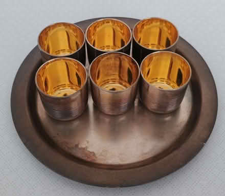 Photo of free Six small metal shot cups (Barbourne WR3) #1