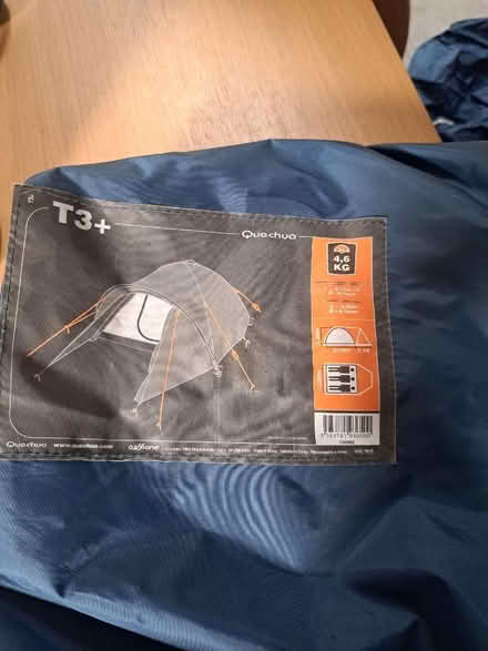 Photo of free Quechua T3+ Tent (Woodley RG5) #1