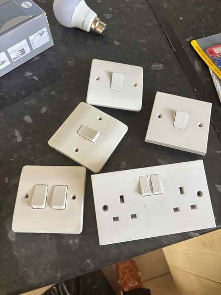 Photo of free White switches and plug socket (Erdington B24) #1